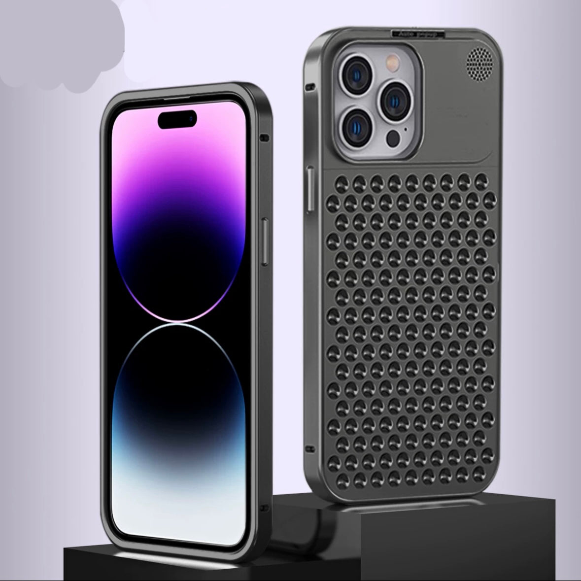 Metal heat dissipation cellular phone case Apple_Shopier