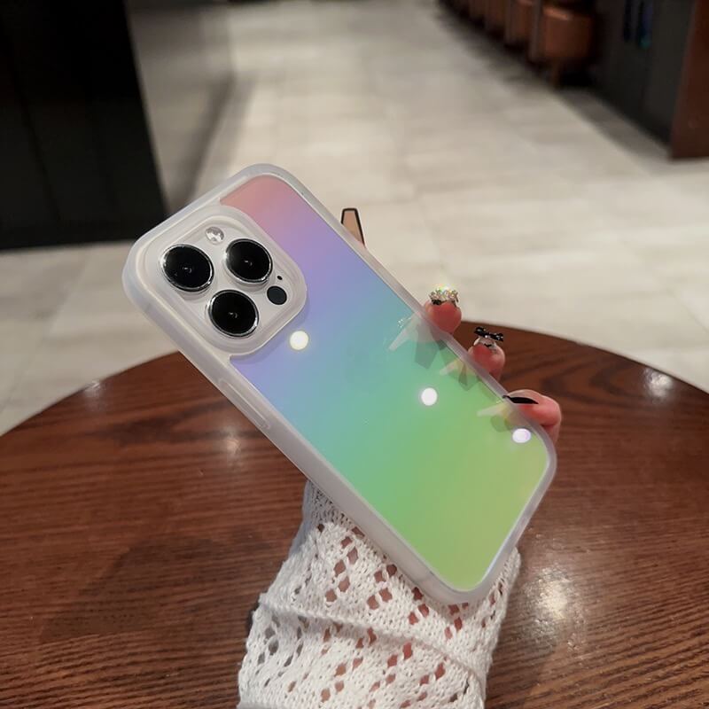 Transparent Gradient Rainbow Phone Case Apple_Shopier