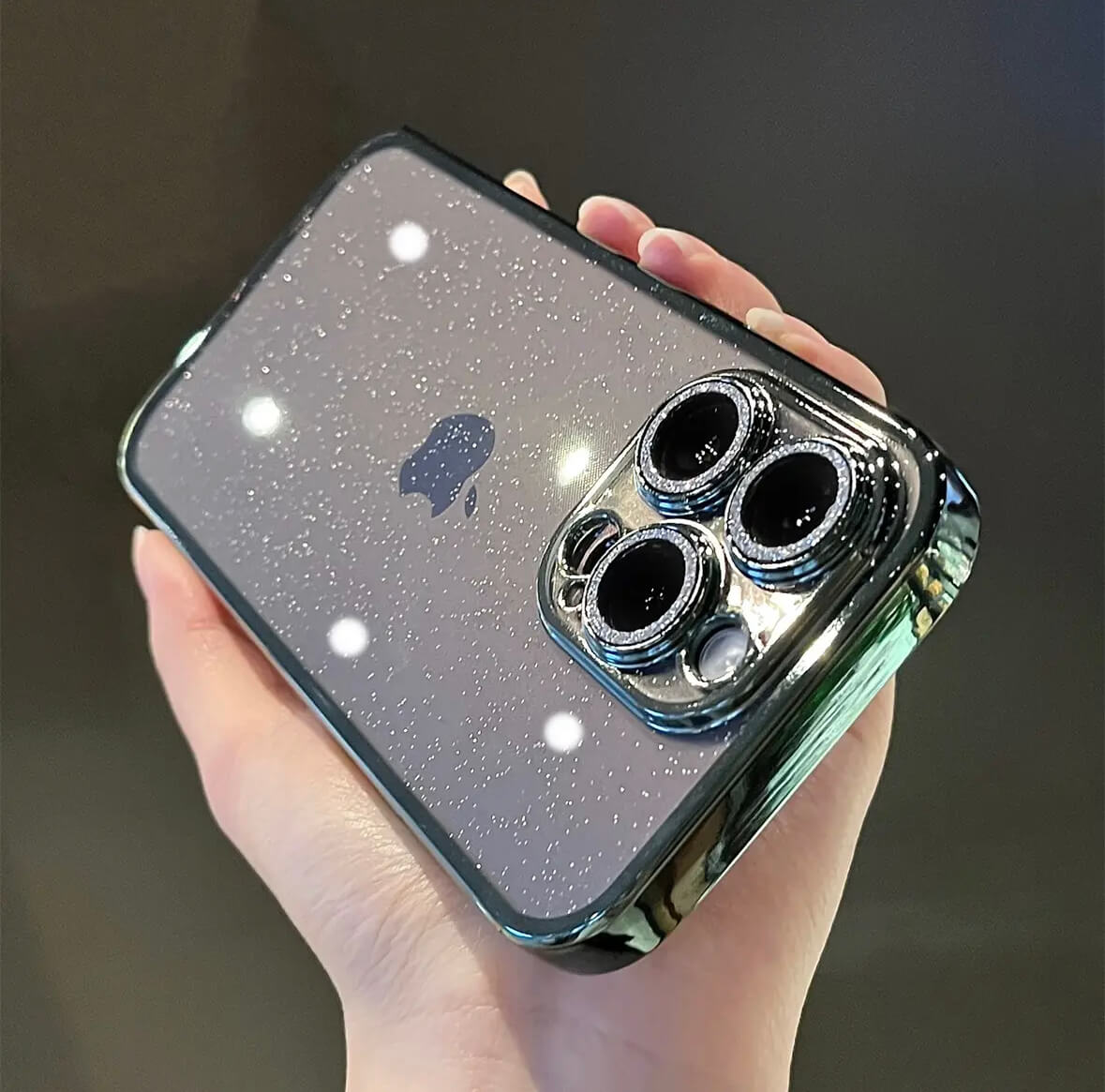 Transparent Shiny Silicone Soft Case Phone Case Apple_Shopier
