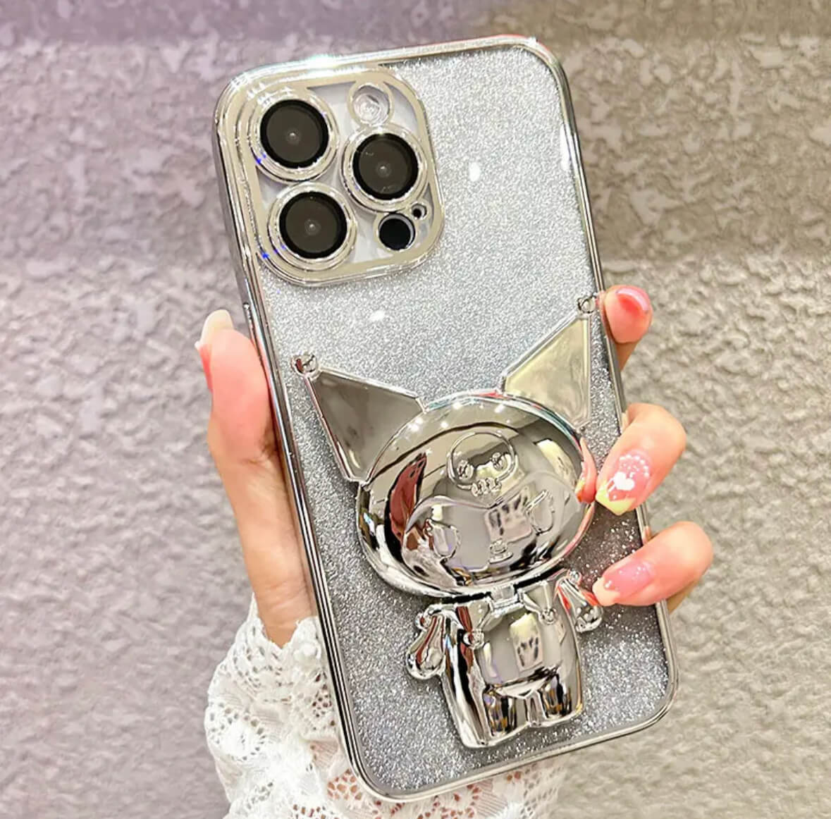 Shiny stand mirror phone case Apple_Shopier