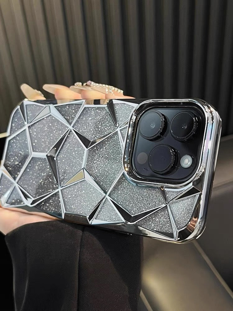 Glitter three-dimensional diamond mobile phone case Apple_Shopier