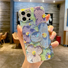 oil painting flower mobile phone case Apple_Shopier