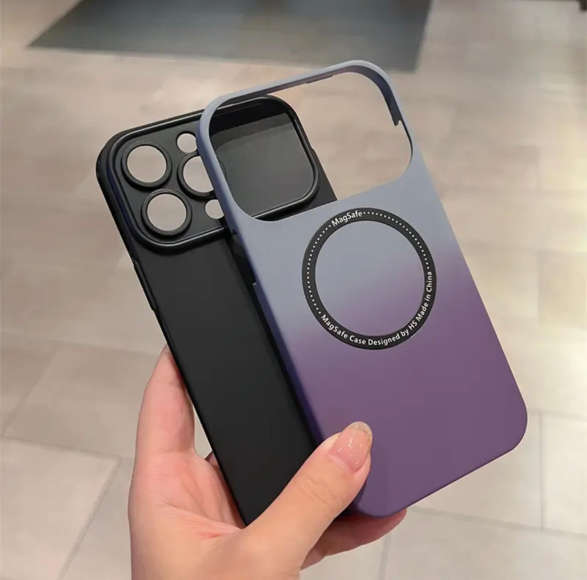 PC gradient lens integrated two-in-one phone case Apple_Shopier