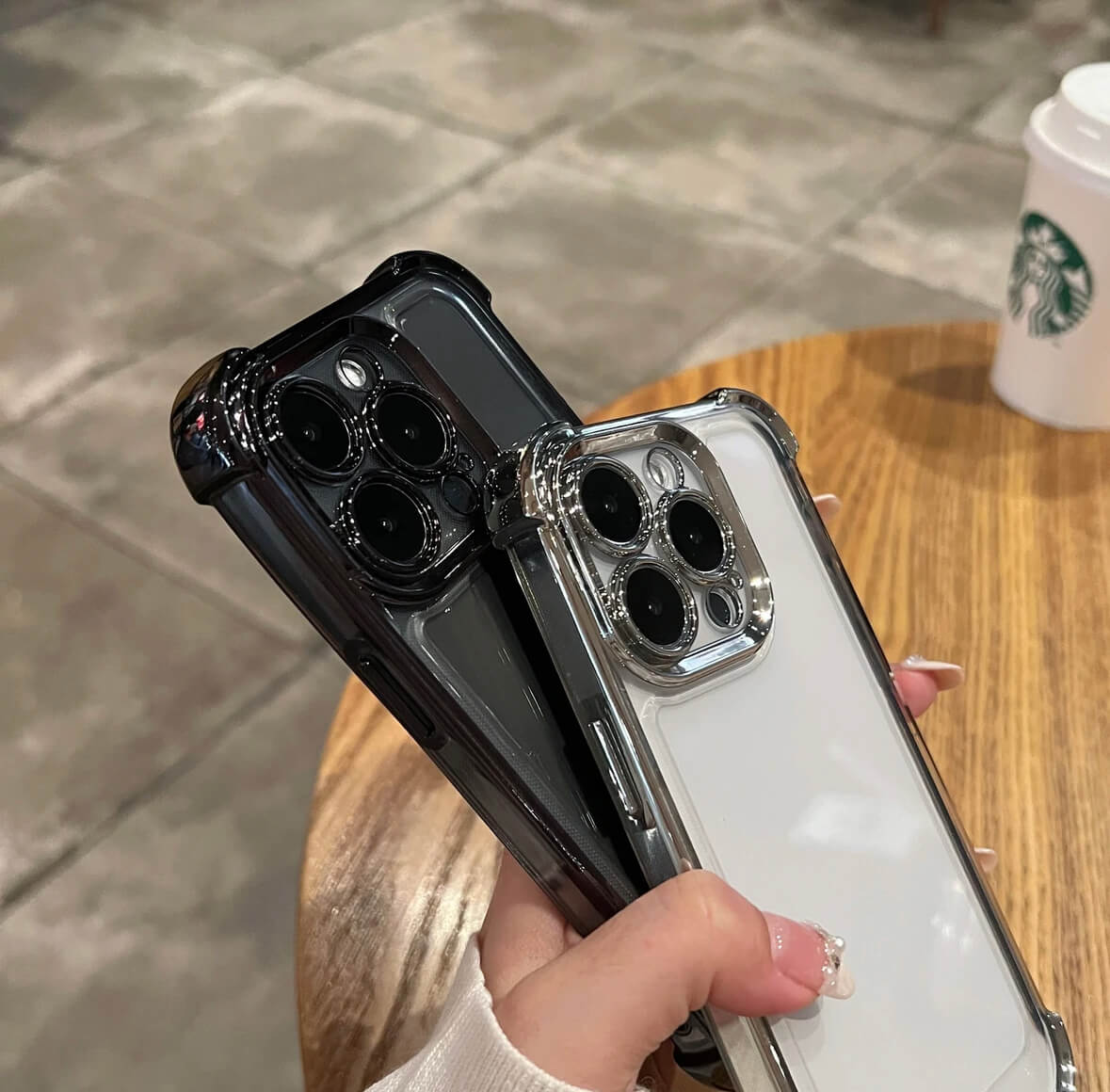 Transparent pro Four Corners Shockproof Phone Case Apple_Shopier