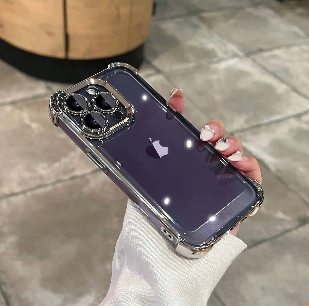Transparent pro Four Corners Shockproof Phone Case Apple_Shopier