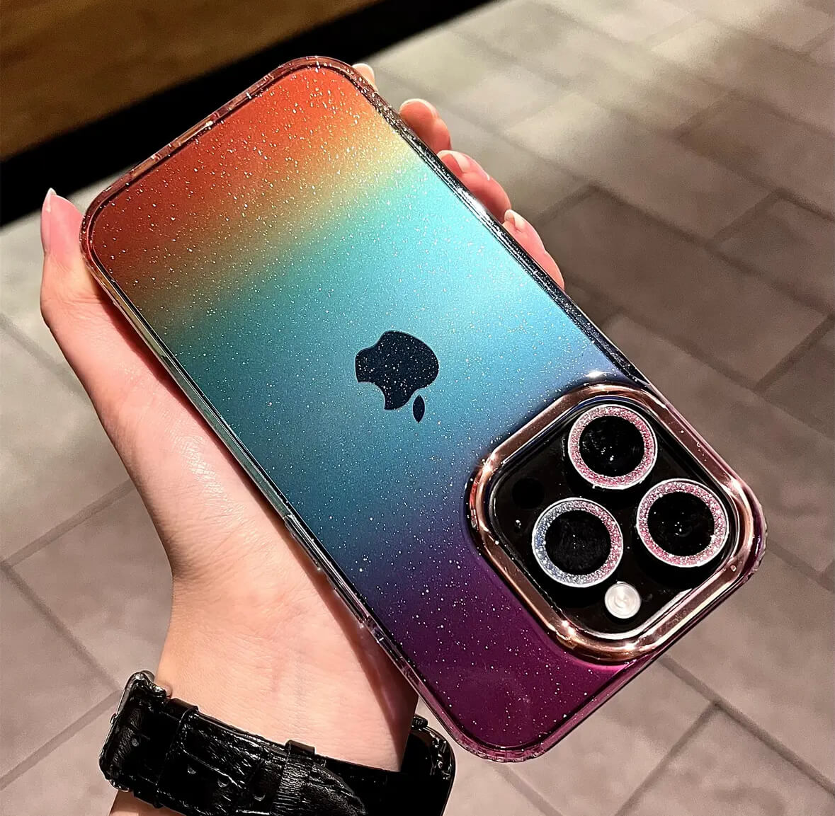 Gradient Transparent Glossy Phone Case Apple_Shopier