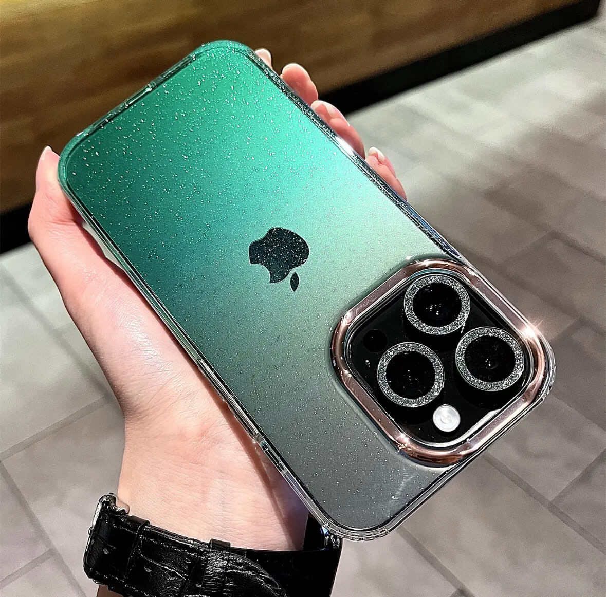 Gradient Transparent Glossy Phone Case Apple_Shopier