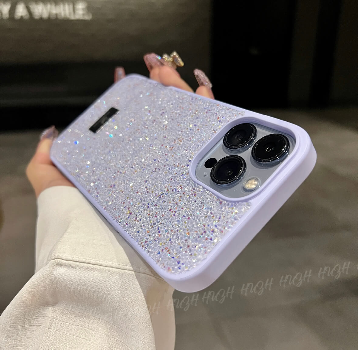 Bright and sparkling diamond cell phone case Apple_Shopier