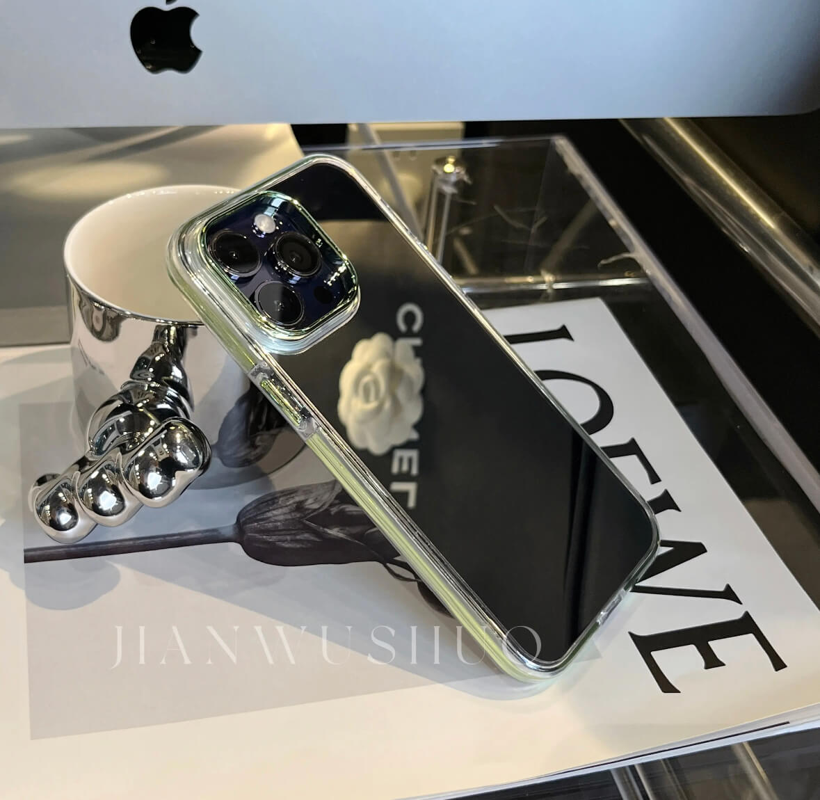 Mirror surface Anti-drop Simple cell phone case Apple_Shopier