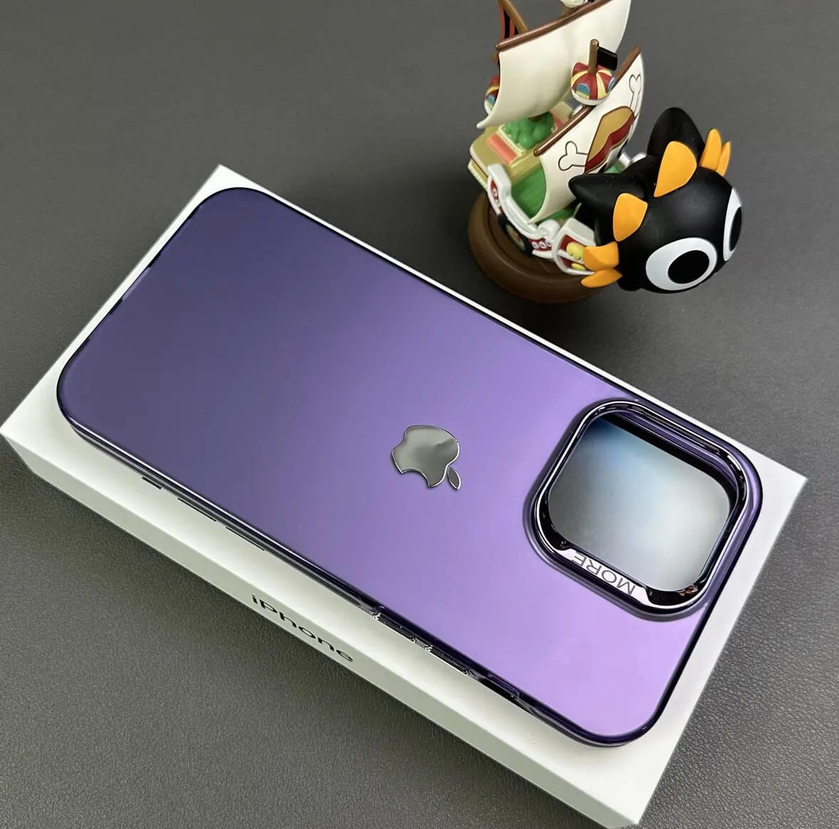 Monochrome simple metal button drop-resistant phone case Apple_Shopier