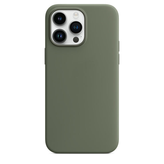 iPhone original silicone case- Olive Apple_Shopier