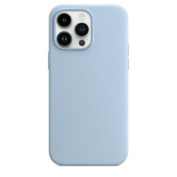 iPhone original silicone case- Sierra Blue Apple_Shopier