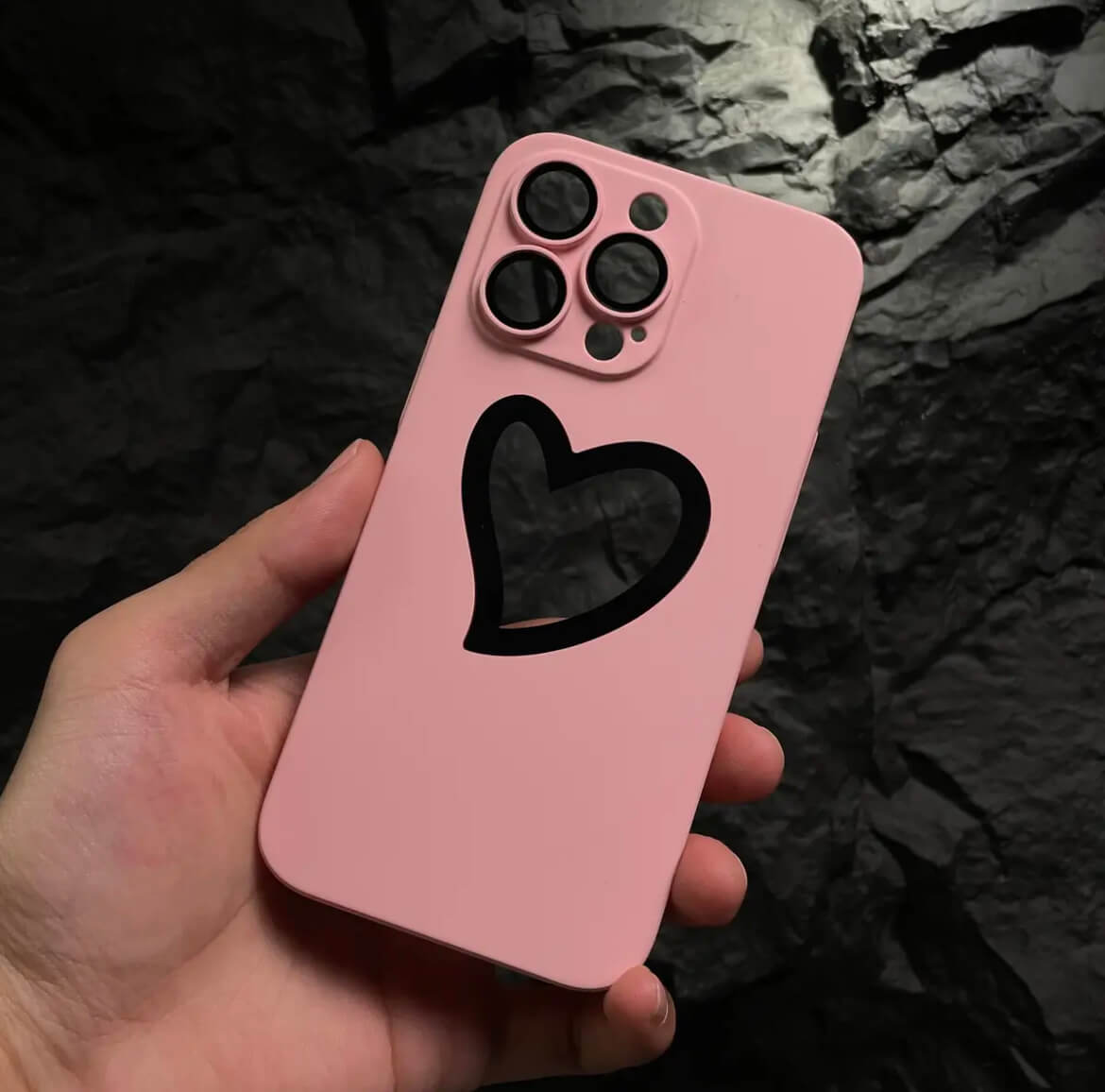 PC heart logo visible iPhone case Apple_Shopier