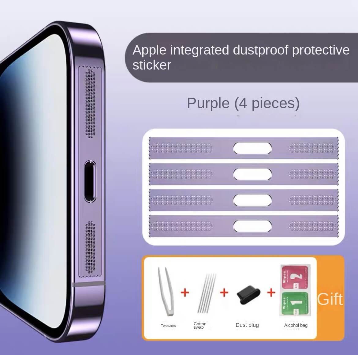 One-piece iPhone dust screen Apple_Shopier