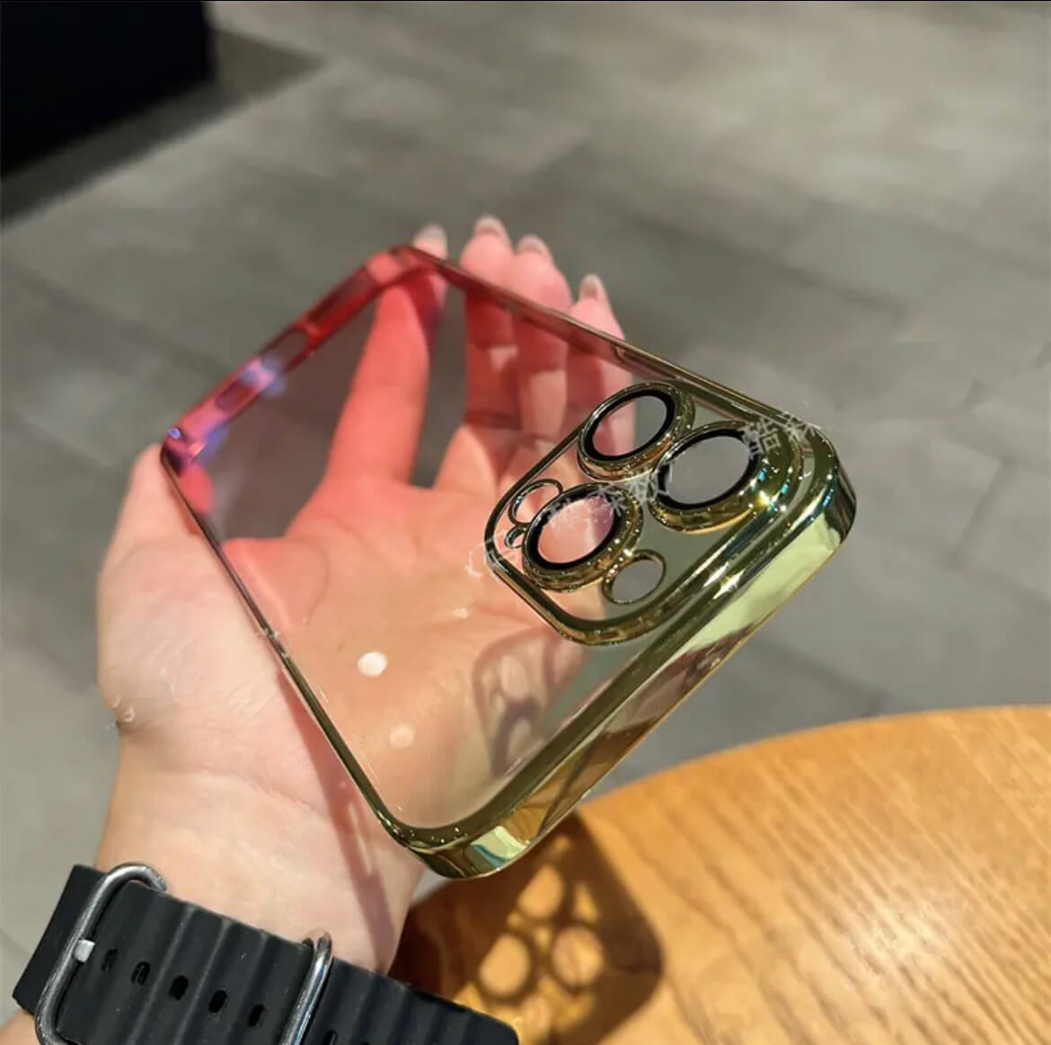 PC Transparent Gradient Phone Case Apple_Shopier